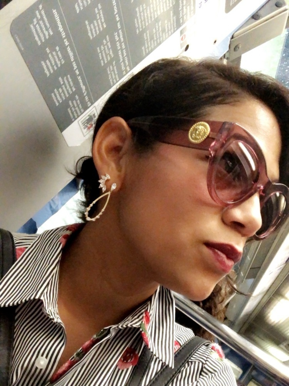 Limited Edition Versace Purple SunGlasses Black Case